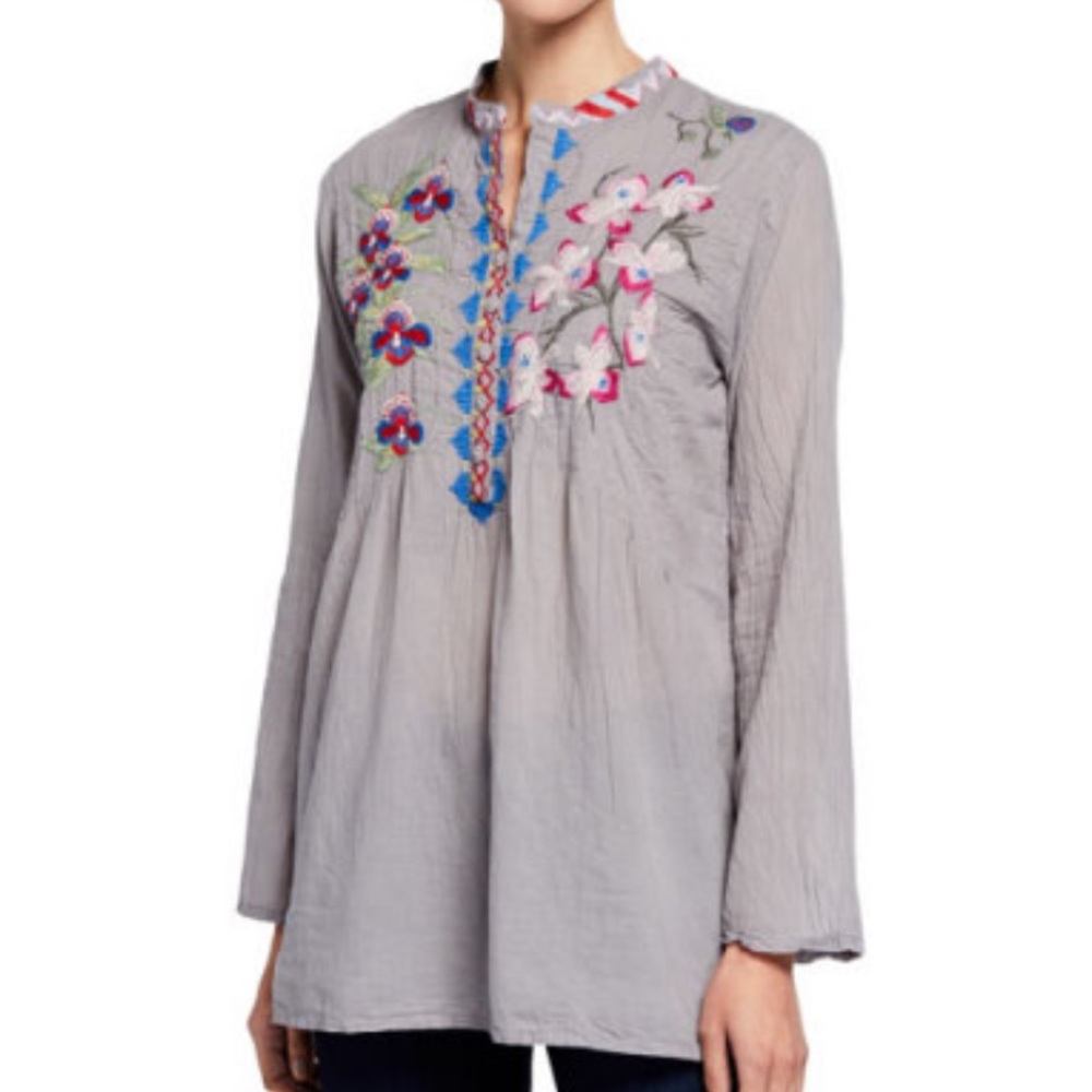 Johnny Was Tropical Garden Floral Tunic